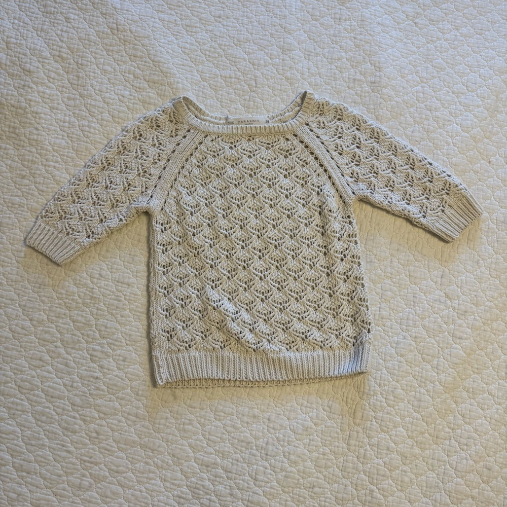 Zara Knit Cream Sweater